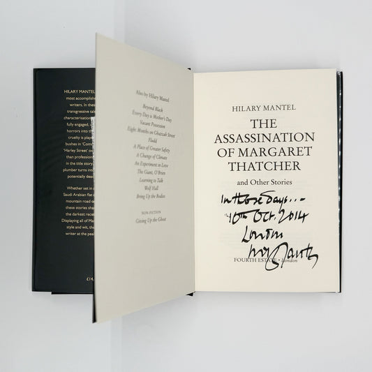 Mantel, Hilary - The Assassination of Margaret Thatcher (Signed)