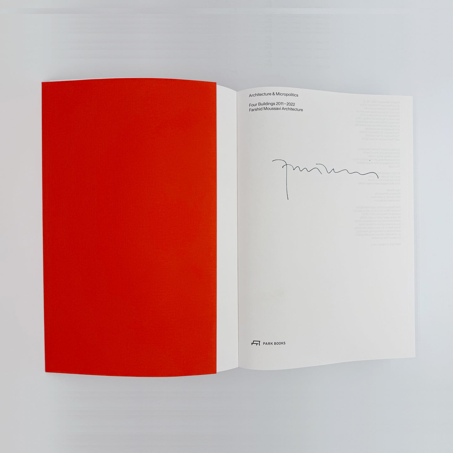 Moussavi, Farshid - Architecture & Micropolitics (Signed)