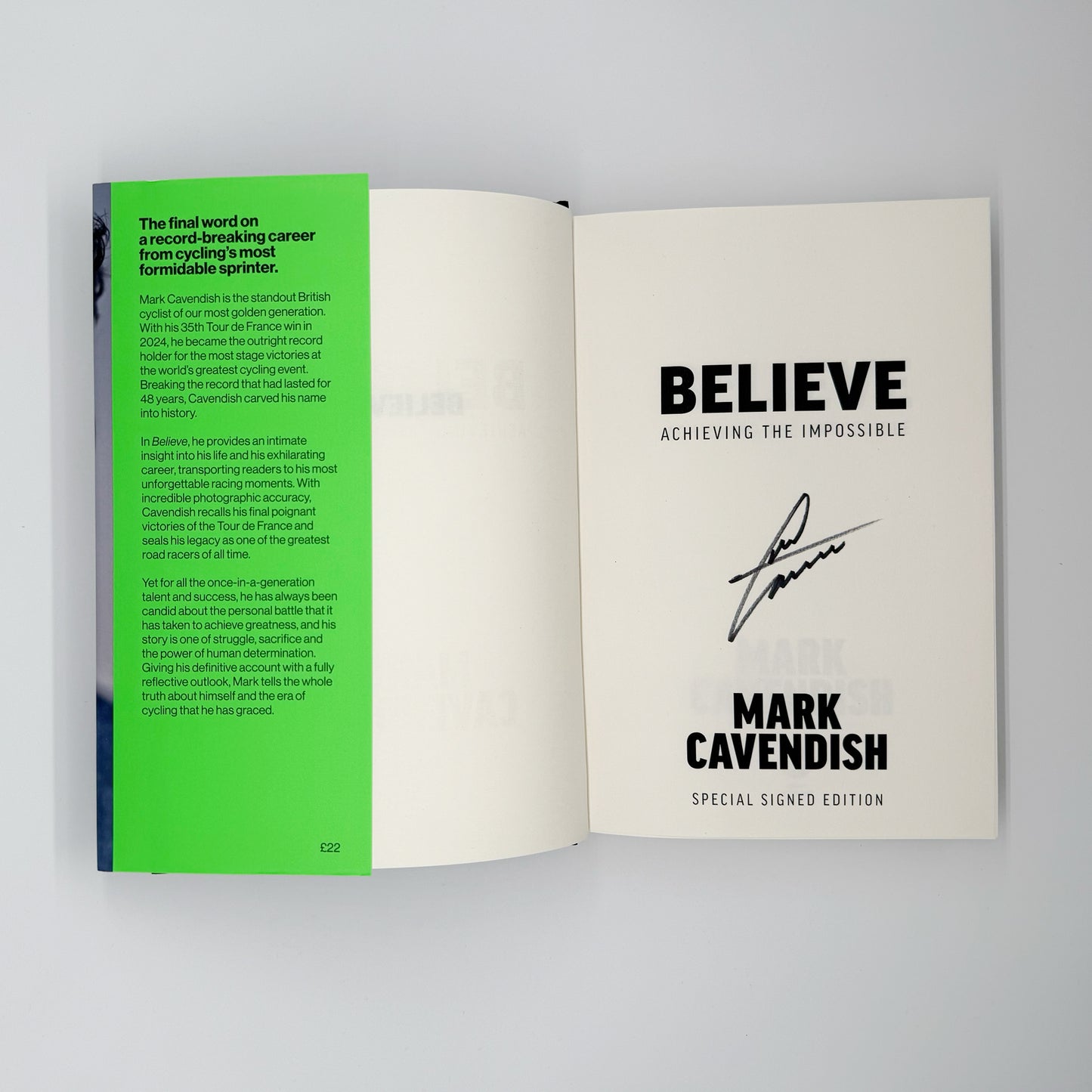 Cavendish, Mark - Believe (Signed)