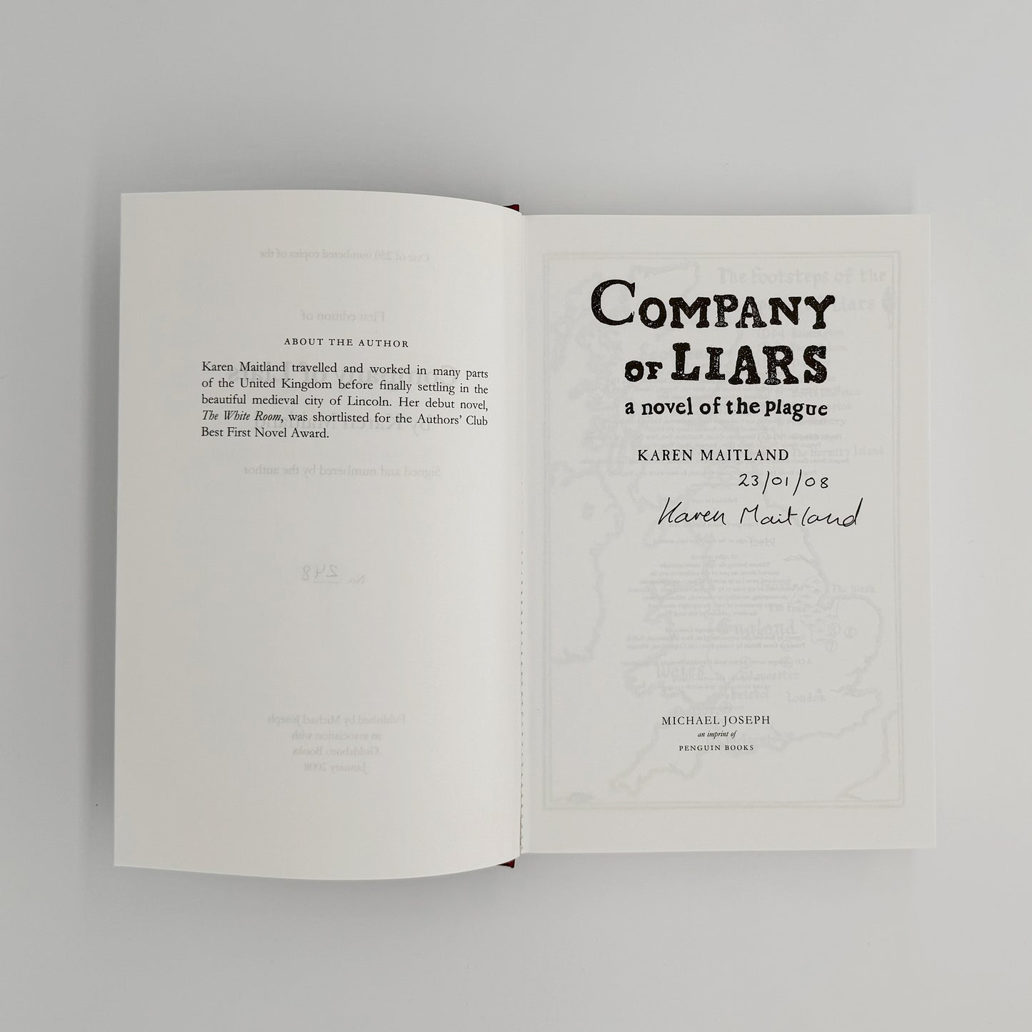 Maitland, Karen - Company of Liars (Signed)