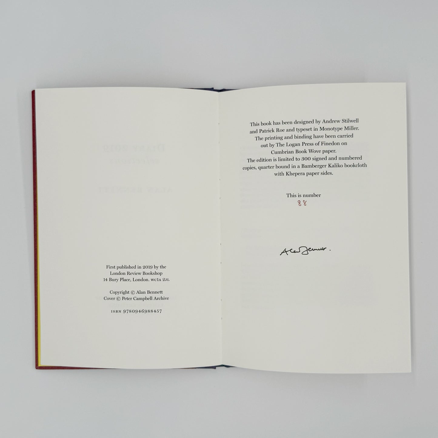 Bennett, Alan - Diaries (Signed)