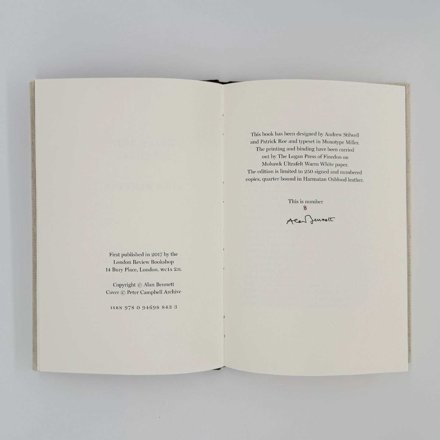 Bennett, Alan - Diaries (Signed)