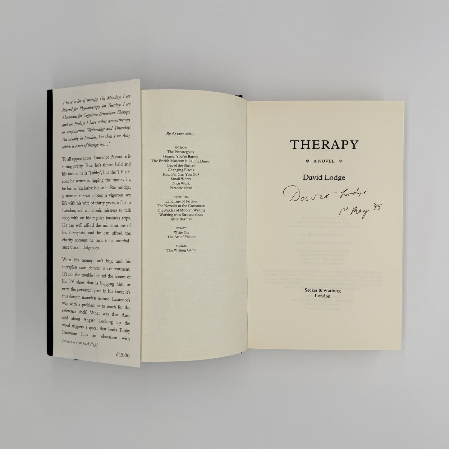 Lodge, David - Therapy (Signed)