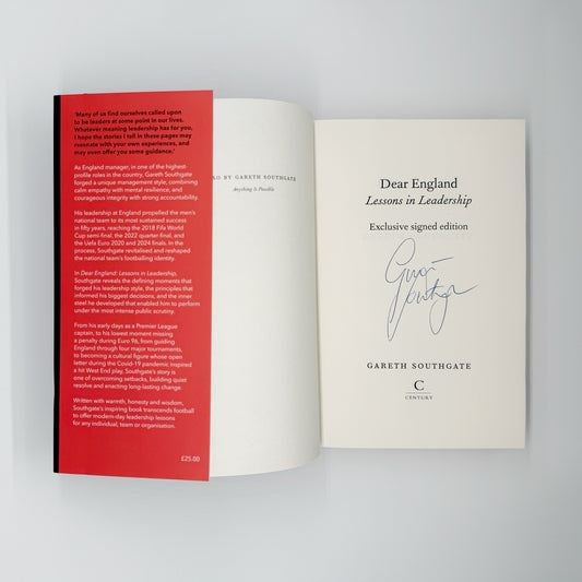 Southgate, Gareth - Dear England, Lessons in Leadership (Signed)