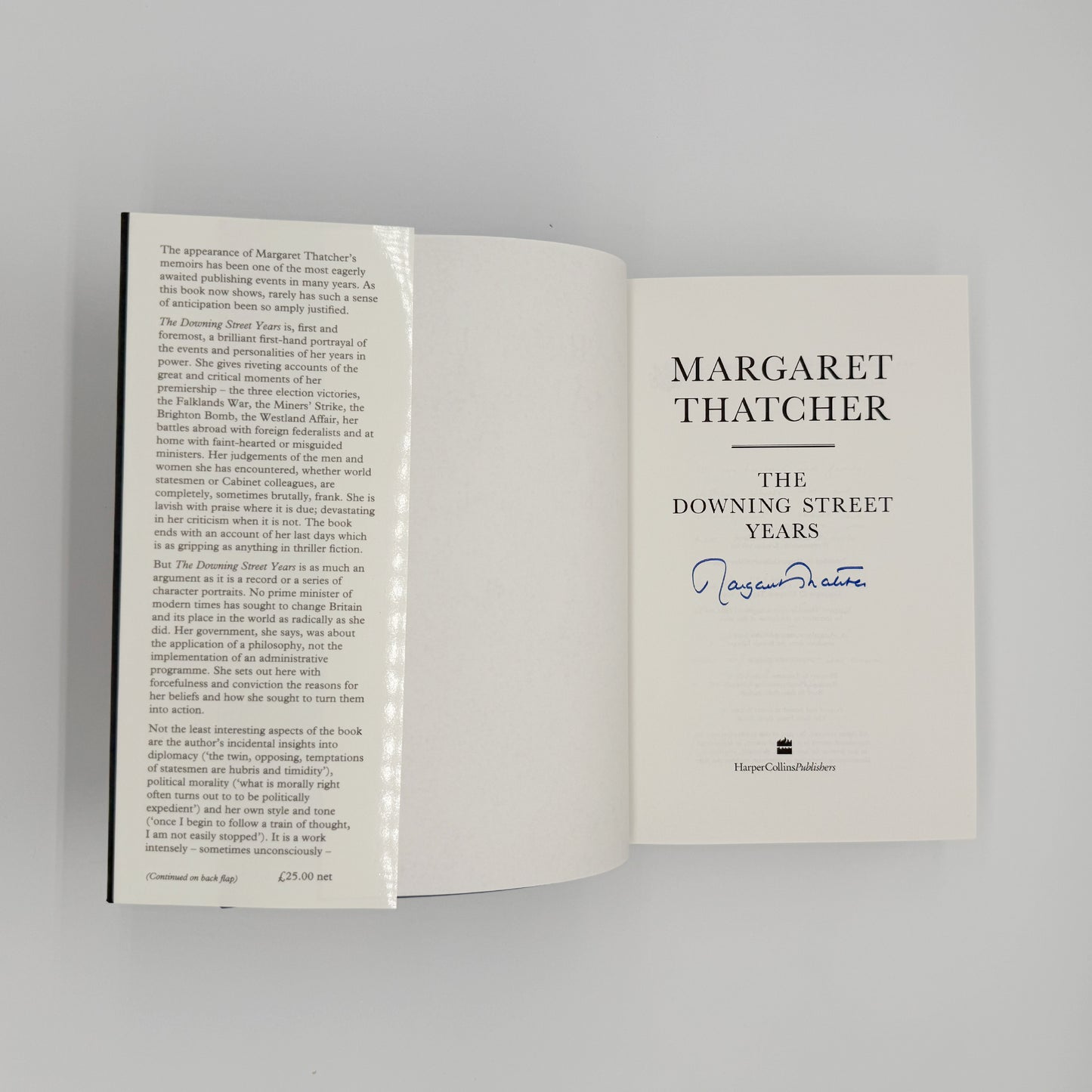 Thatcher, Margaret - The Downing Street Years (Signed)