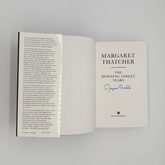 Thatcher, Margaret - The Downing Street Years (Signed)