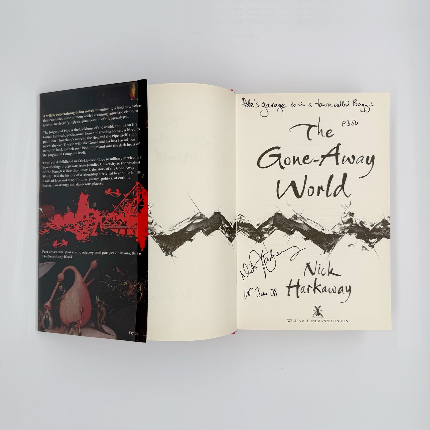 Harkaway, Nick - The Gone Away World (Signed)