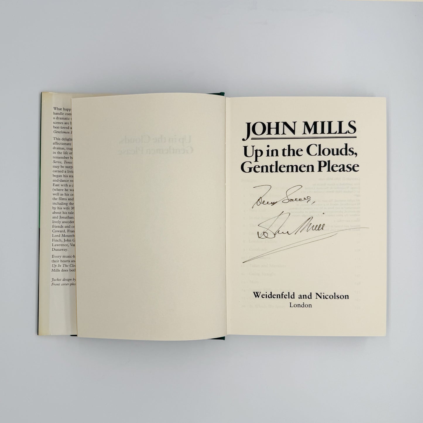 Mills, John - Up in the Clouds, Gentlemen Please (Signed)