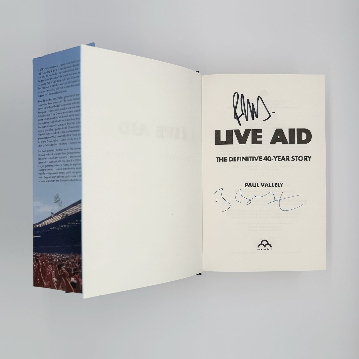 Geldof, Bob - Live Aid, the Definitive 40 Year Story (Signed)