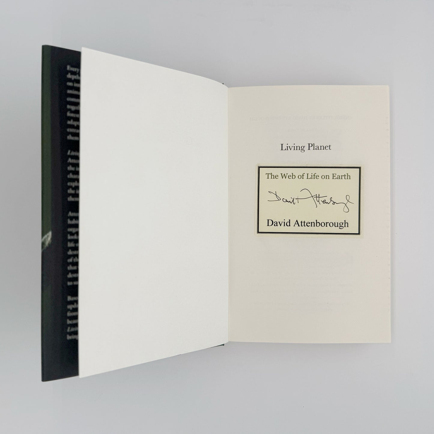 Attenborough, David - Living Planet (Signed)