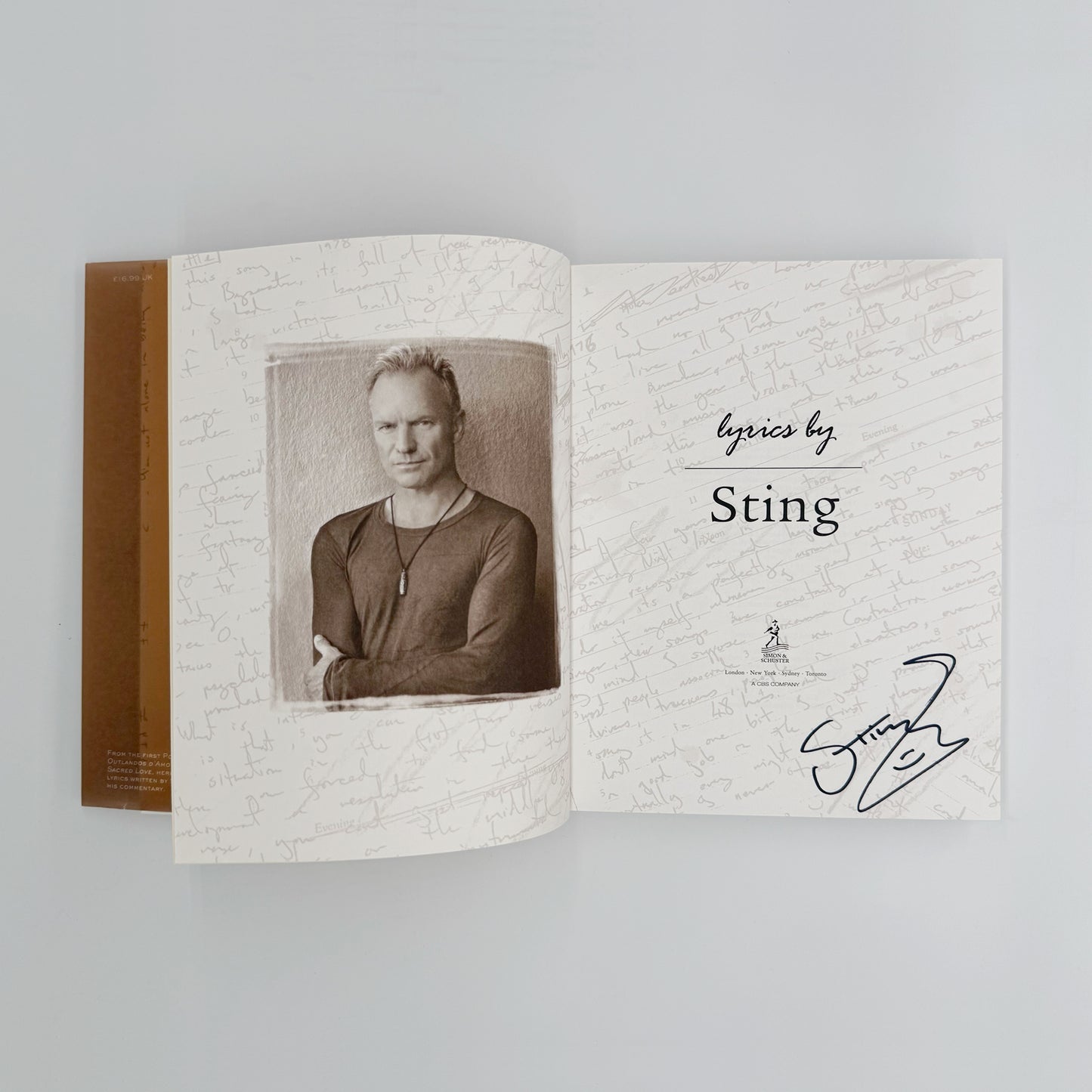 Sting - Lyrics (Signed)