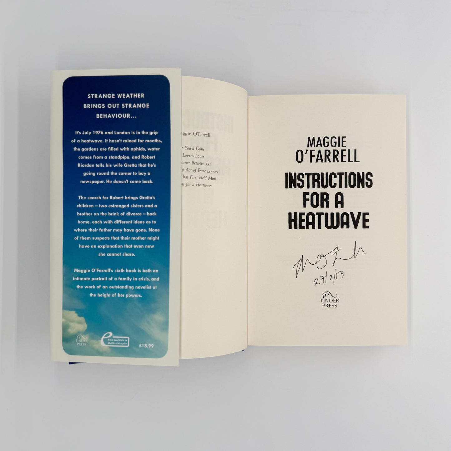 O’Farrell, Maggie - Instructions for a Heatwave (Signed)