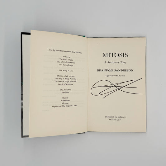 Sanderson, Brandon - Mitosis (Signed)
