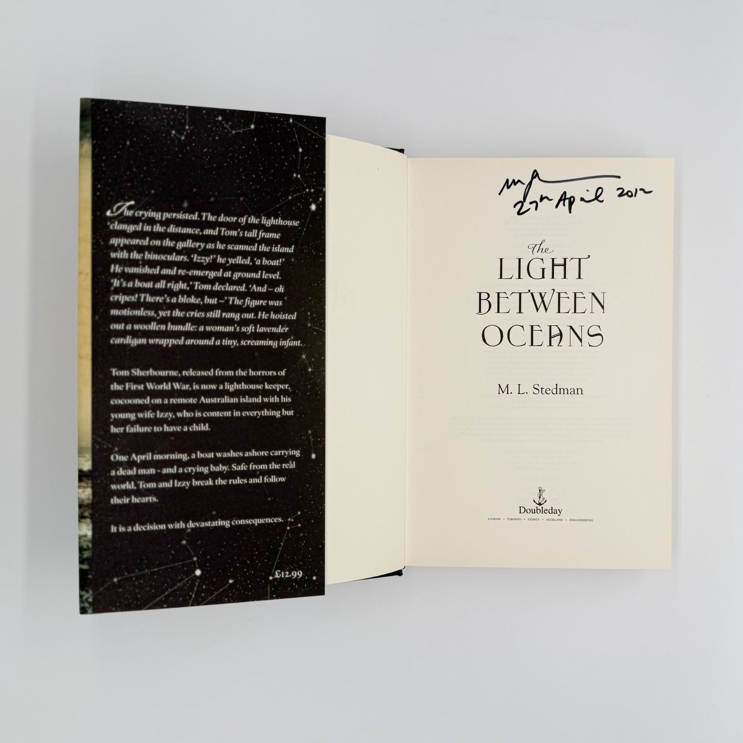 Stedman, M.L. - The Light Between Oceans (Signed)