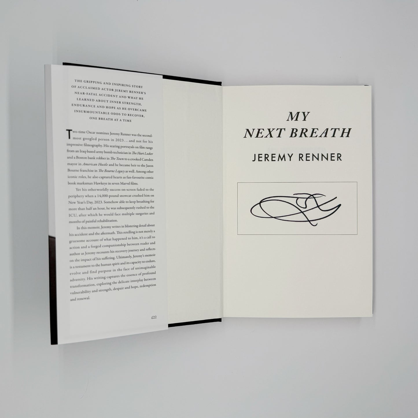 Renner, Jeremy - My Next Breath (Signed)