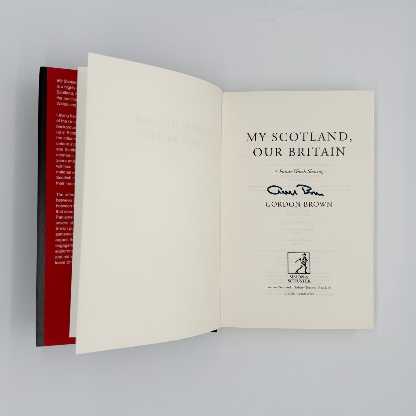 Brown, Gordon - My Scotland, Our Britain (Signed)
