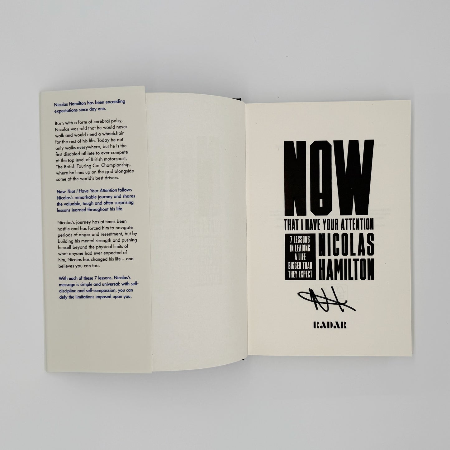 Hamilton, Nicholas - Now That I Have Your Attention (Signed)