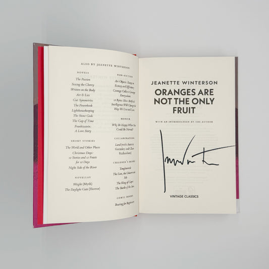 Winterson, Jeanette - Oranges Are Not The Only Fruit (Signed)