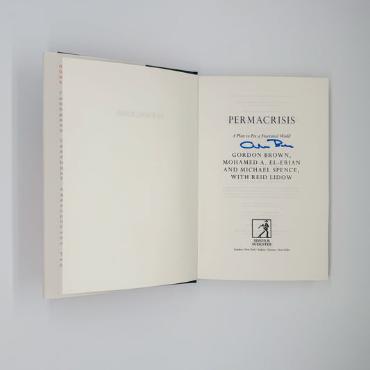 Brown, Gordon - Permacrisis (Signed)