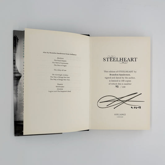 Sanderson, Brandon - Steelheart (Signed)