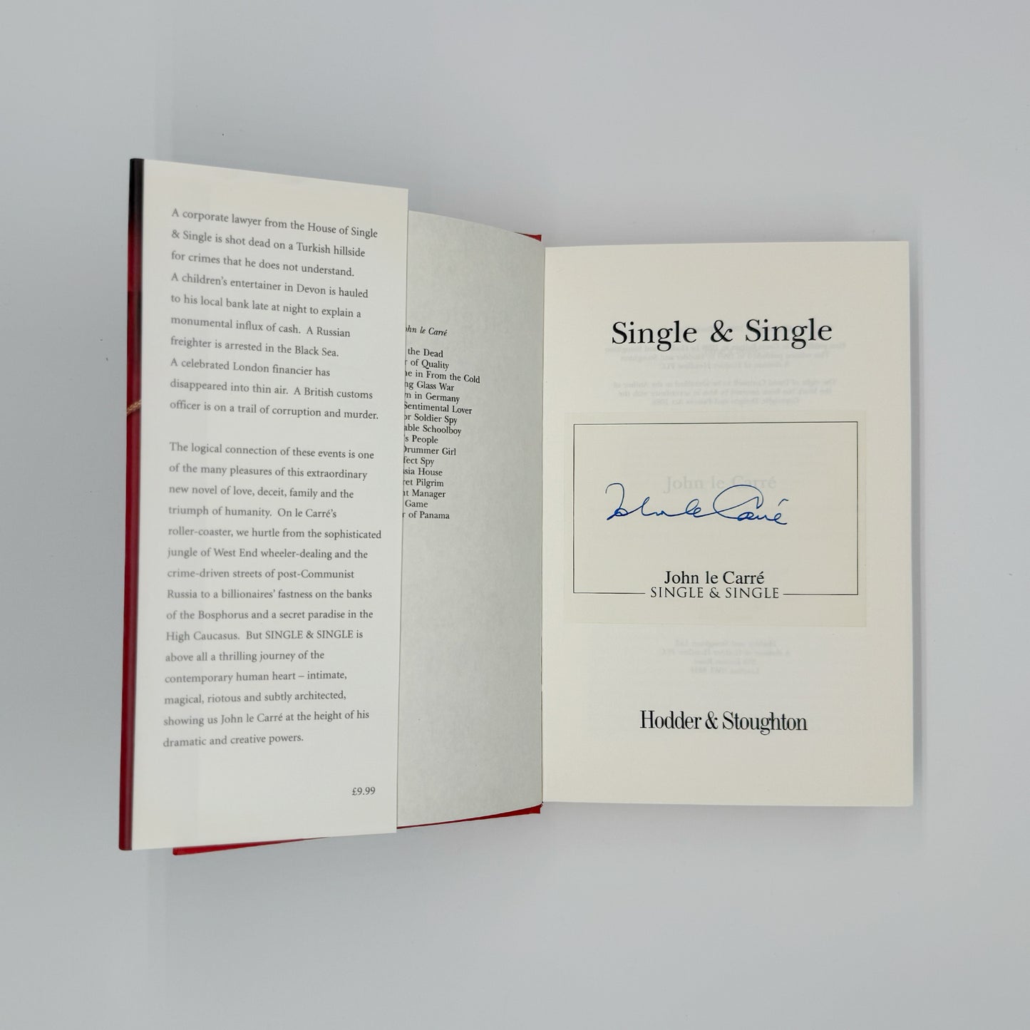 Le Carre, John - Single & Single (Signed)