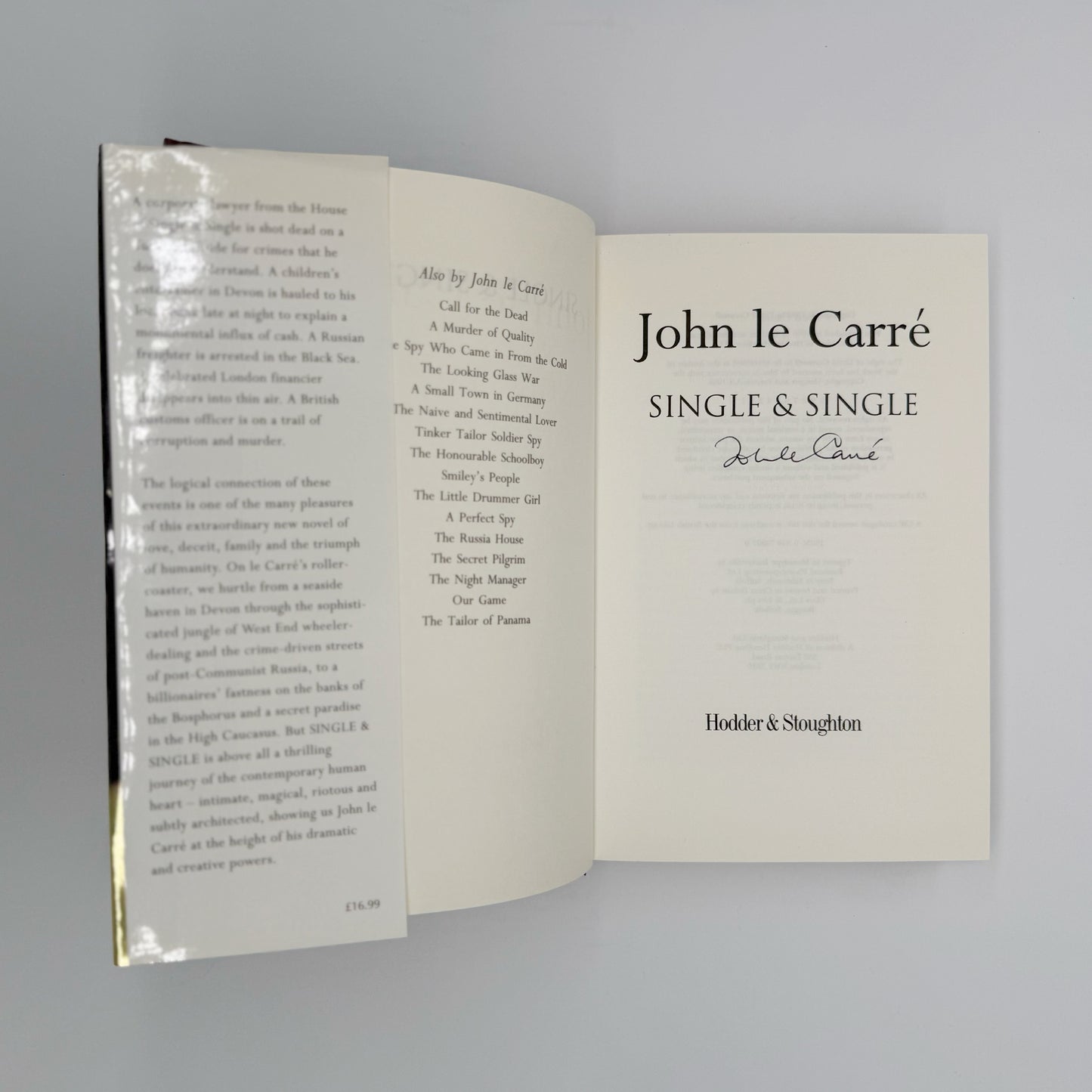 Le Carre, John - Single & Single (Signed)