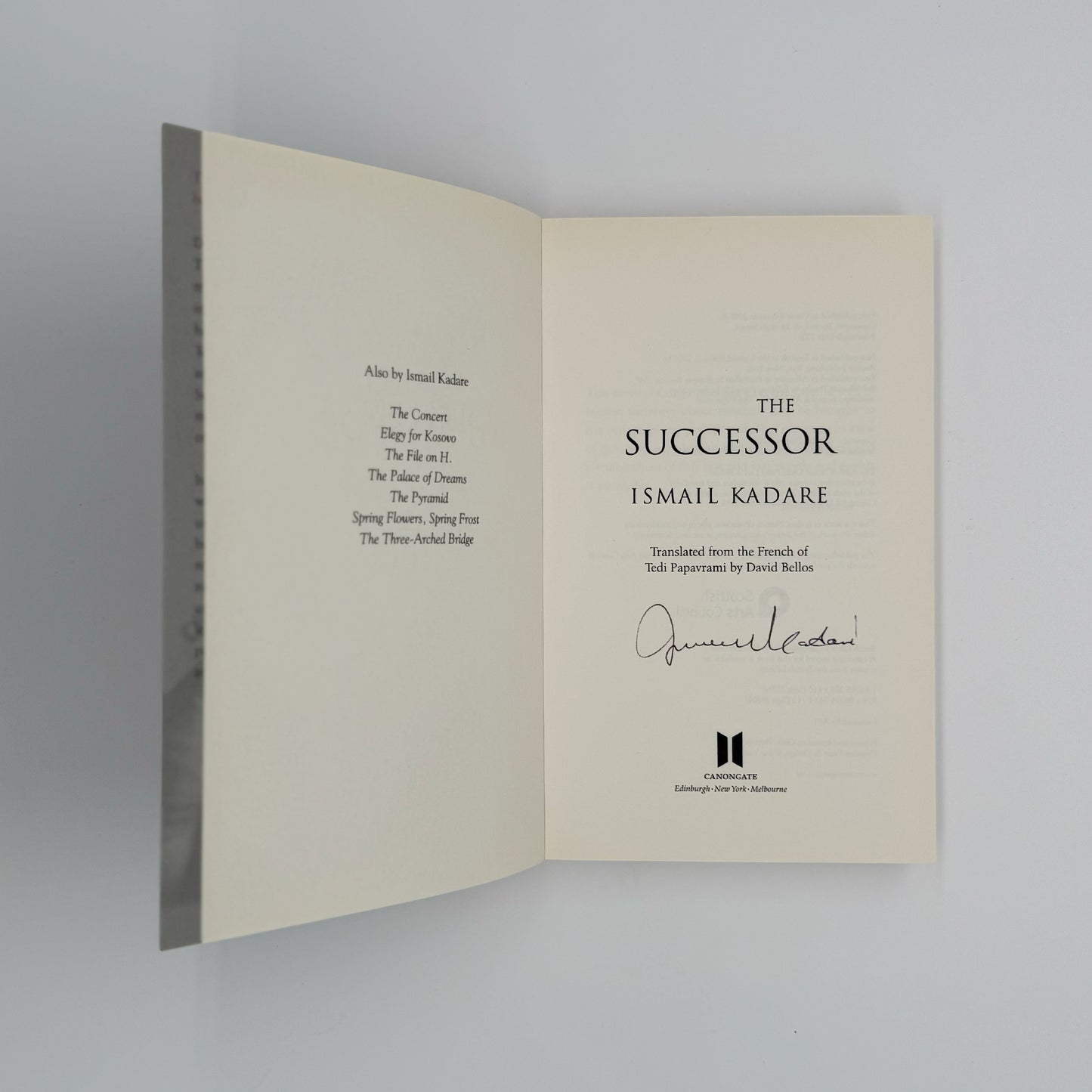 Kadare, Ismail - The Successor (Signed)