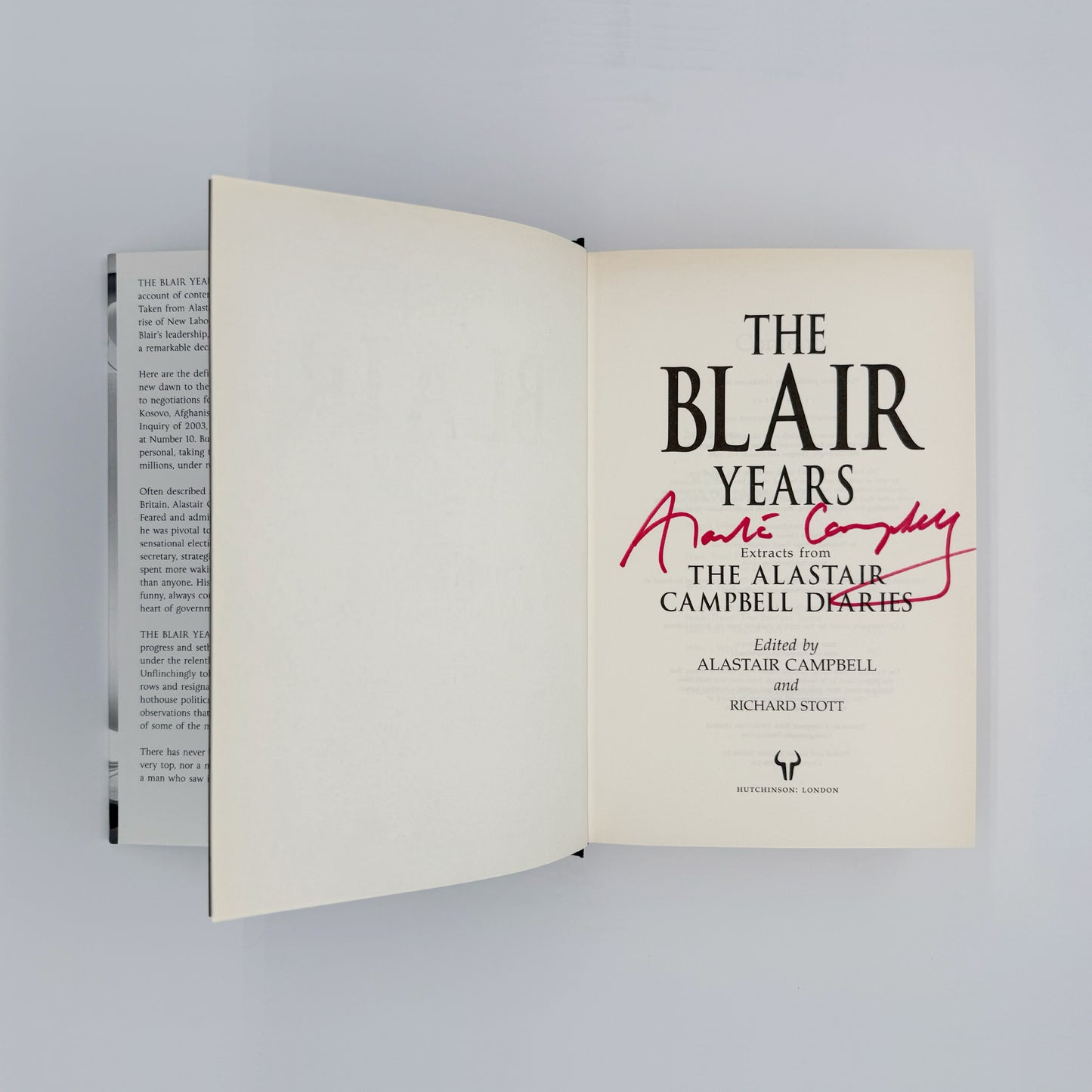 Campbell, Alastair - The Blair Years (Signed)