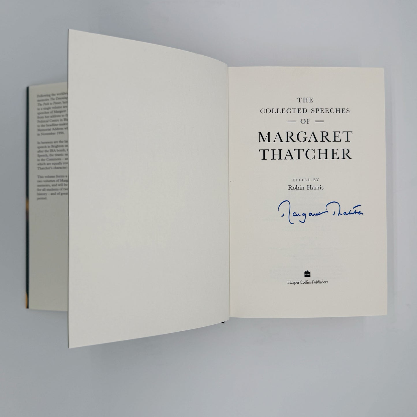 Thatcher, Margaret - Collected Speeches (Signed)