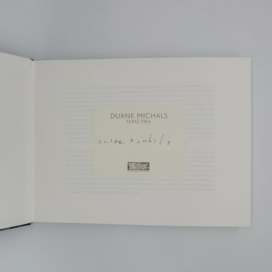 Michals, Duane - Texas 1964 (Signed)