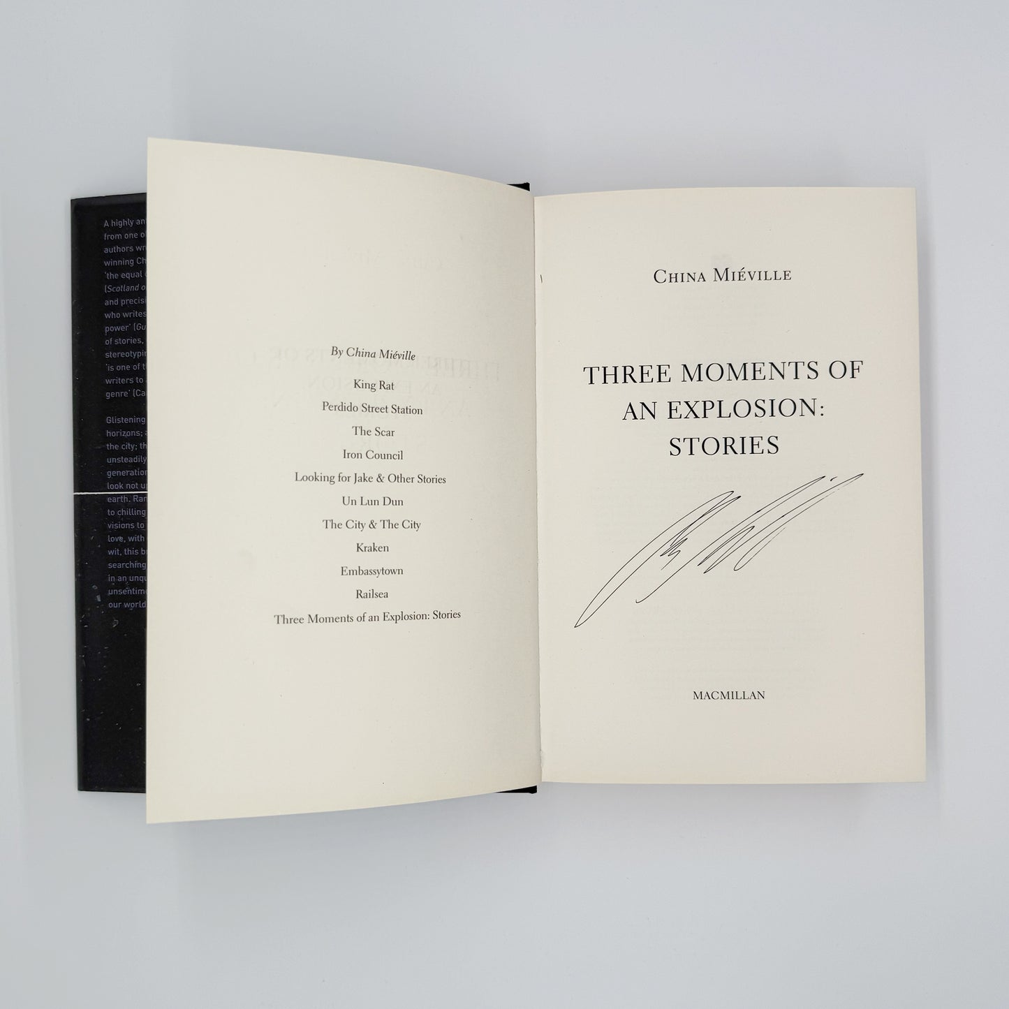 Mieville, China - Three Moments of an Explosion (Signed)