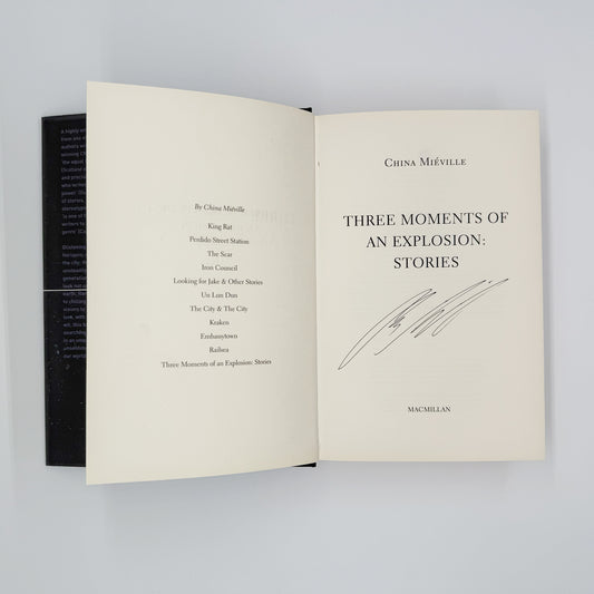 Mieville, China - Three Moments of an Explosion (Signed)