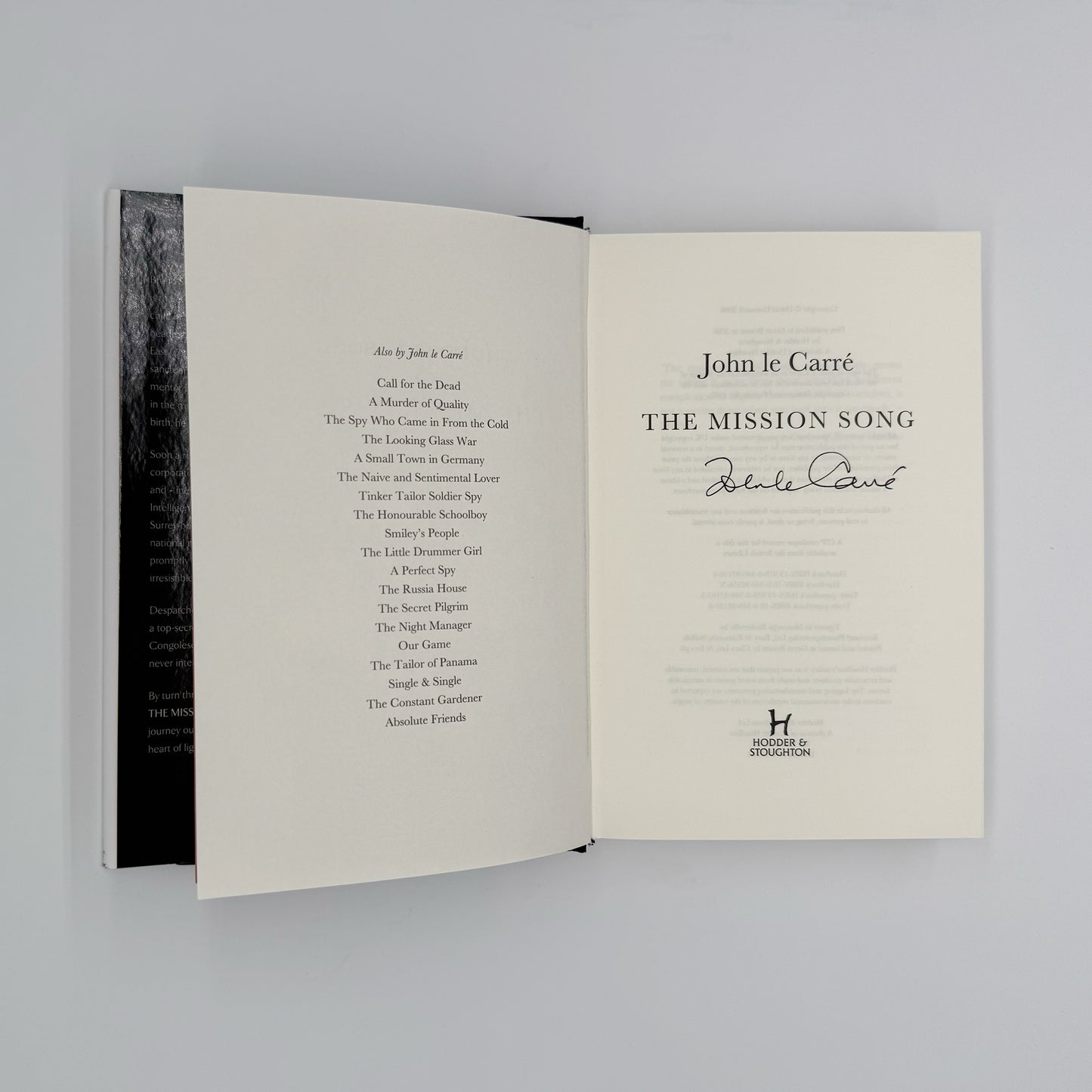 Le Carre, John - The Mission Song (Signed)