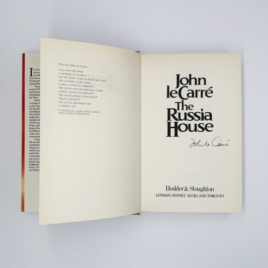 Le Carre, John - The Russia House (Signed)
