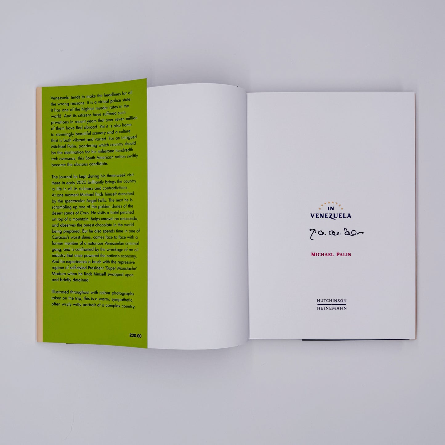 Palin, Michael - In Venezuela (Signed)