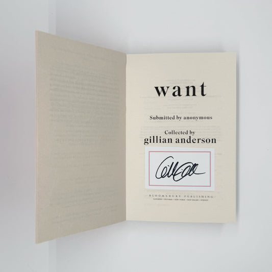 Anderson, Gillian - Want (Signed)