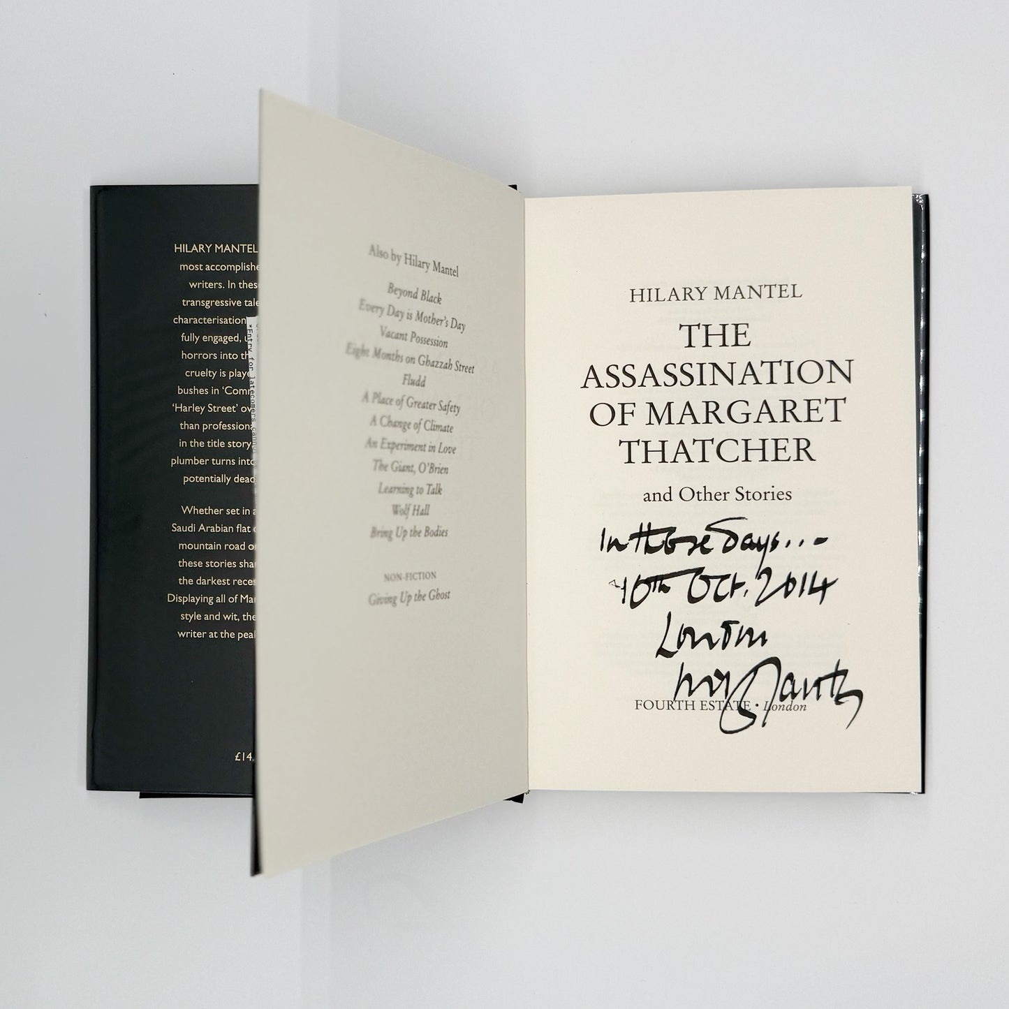 Mantel, Hilary - The Assassination of Margaret Thatcher (Signed)