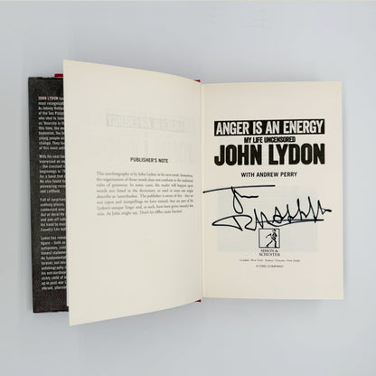 Lydon, John - Anger is an Energy (Signed)