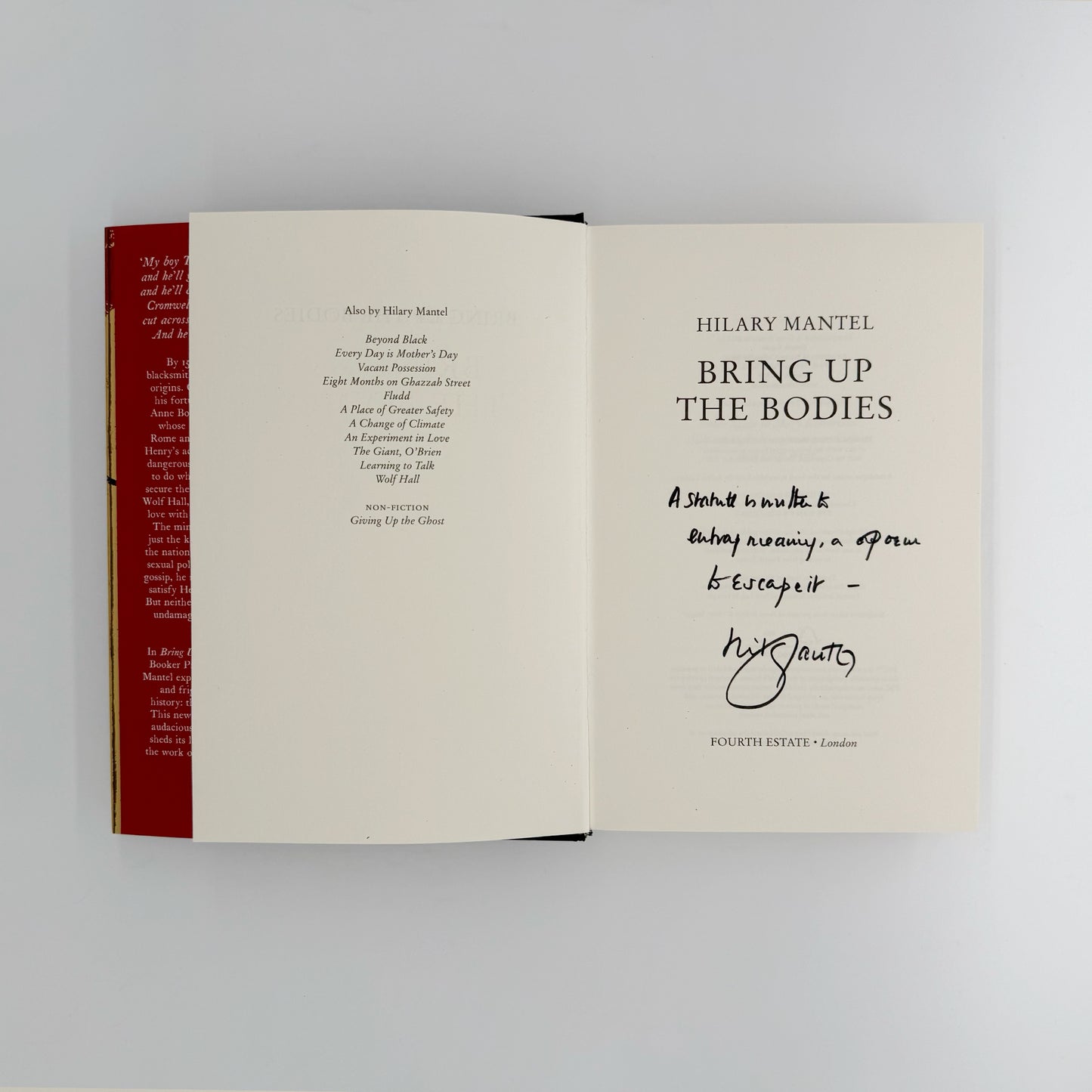 Mantel, Hilary - Bringing up the Bodies (Signed)