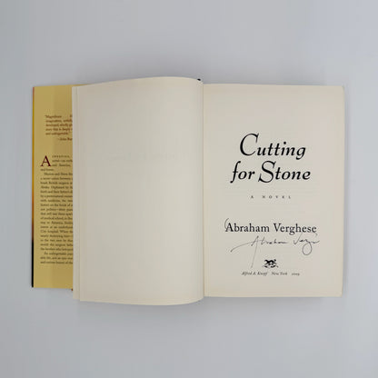 Verghese, Abraham - Cutting for Stone (Signed)