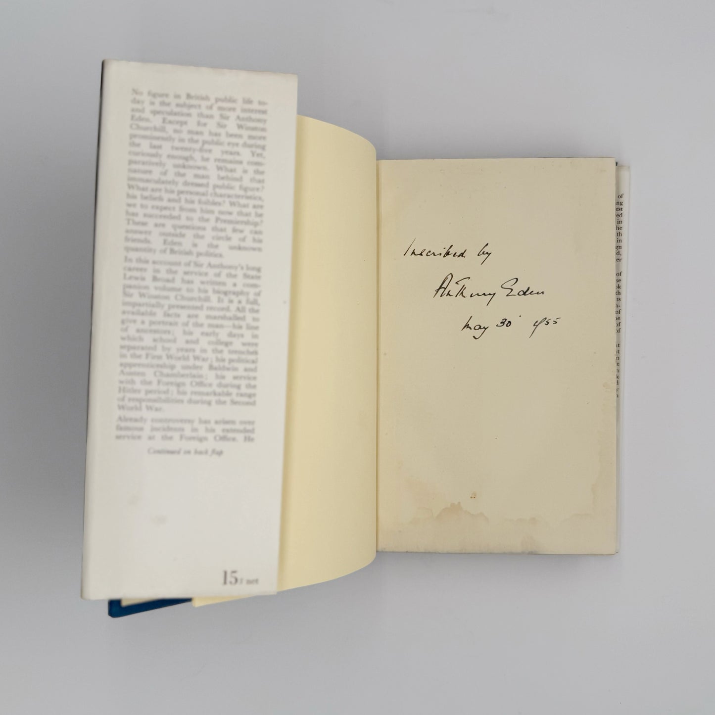 Broad, Lewis - Anthony Eden, Chronicles of a Career (Signed)