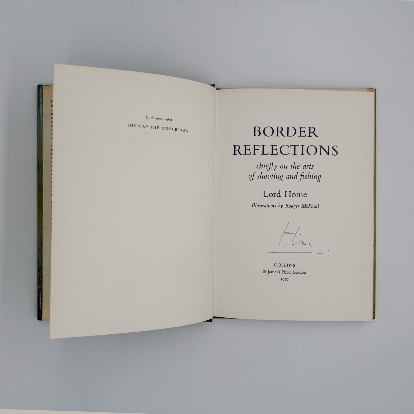 Home, Alec Douglas - Border Reflections (Signed)