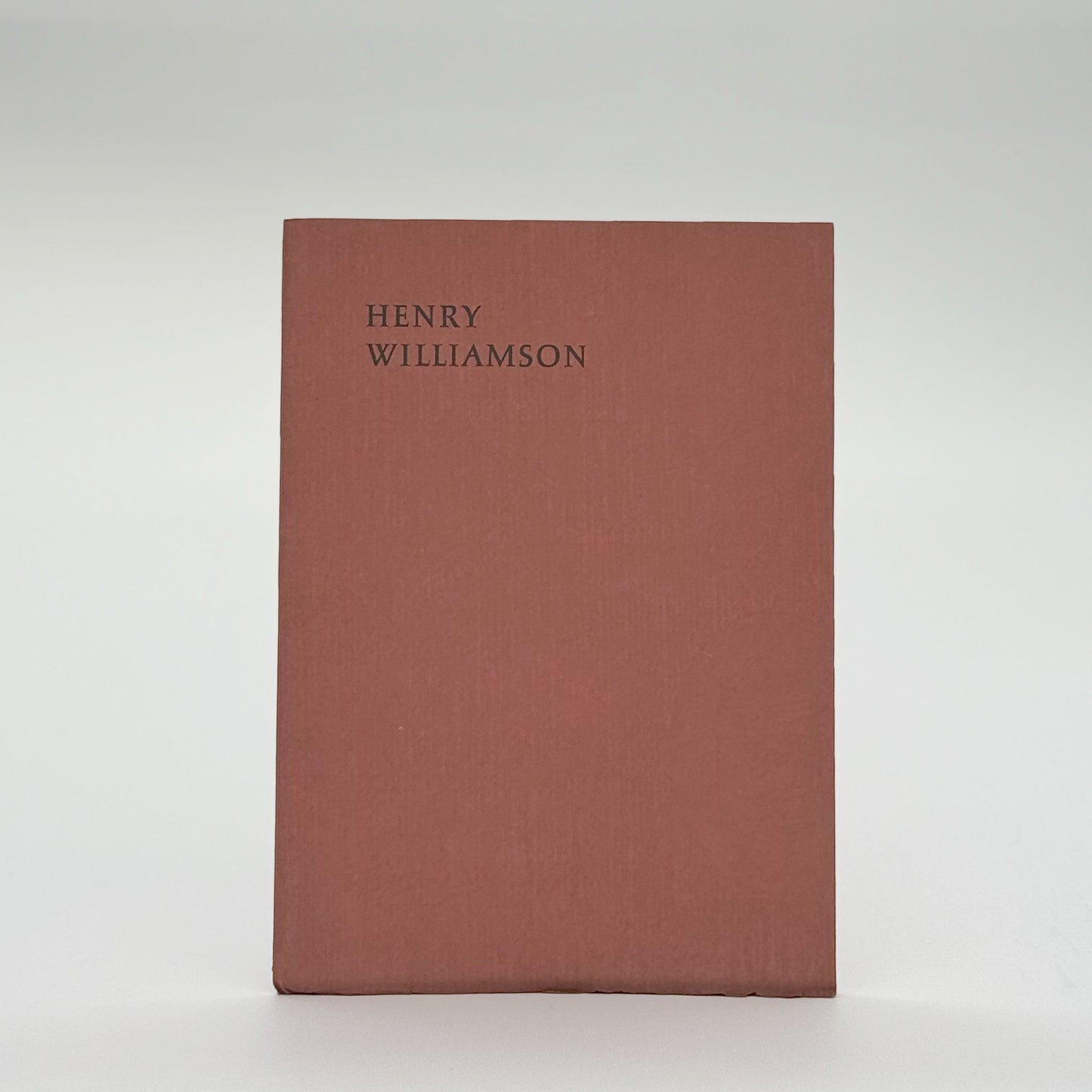 Hughes, Ted - Henry Williamson, a Tribute (Signed)
