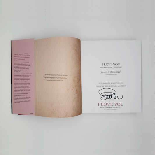 Anderson, Pamela - I Love You, Recipes From The Heart (Signed)