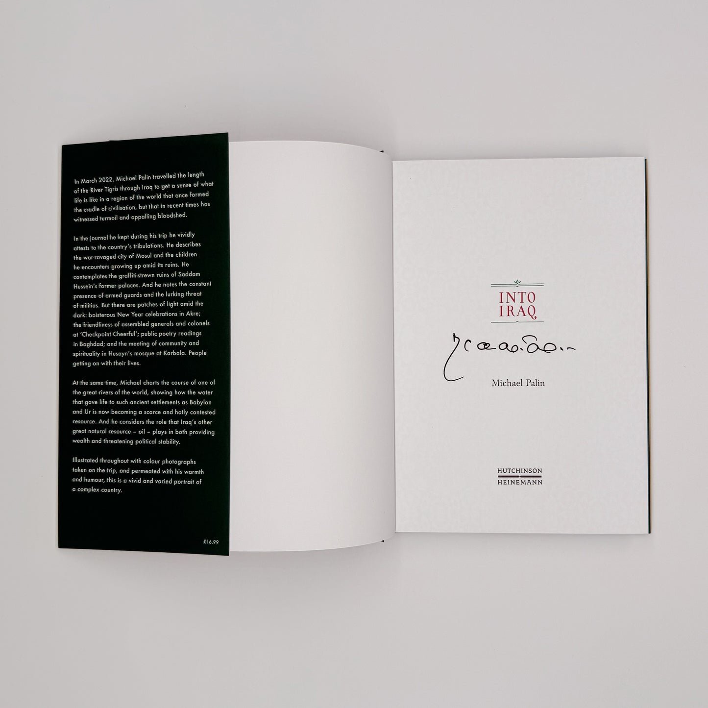 Palin, Michael - Into Iraq (Signed)