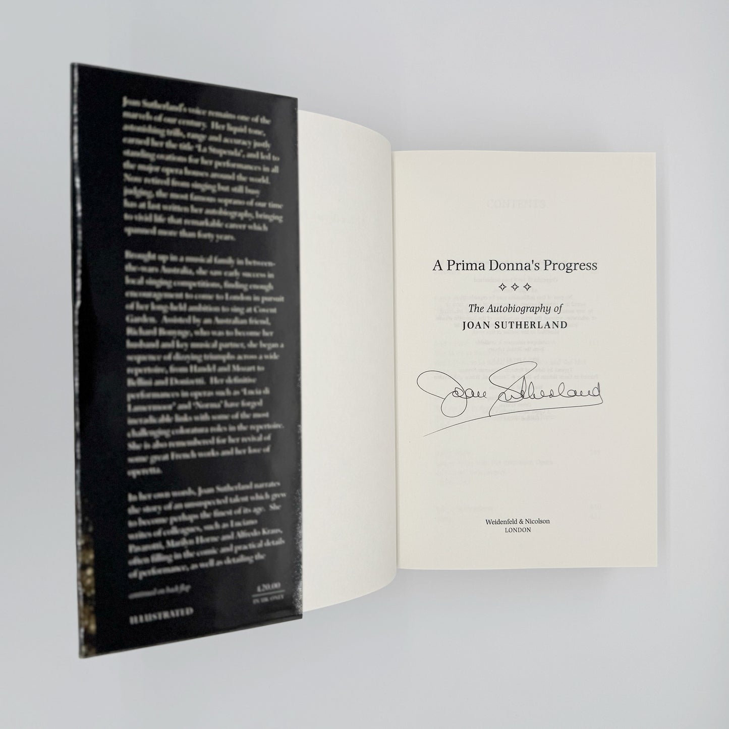 Sutherland, Joan - A Prima Donna’s Progress (Signed)