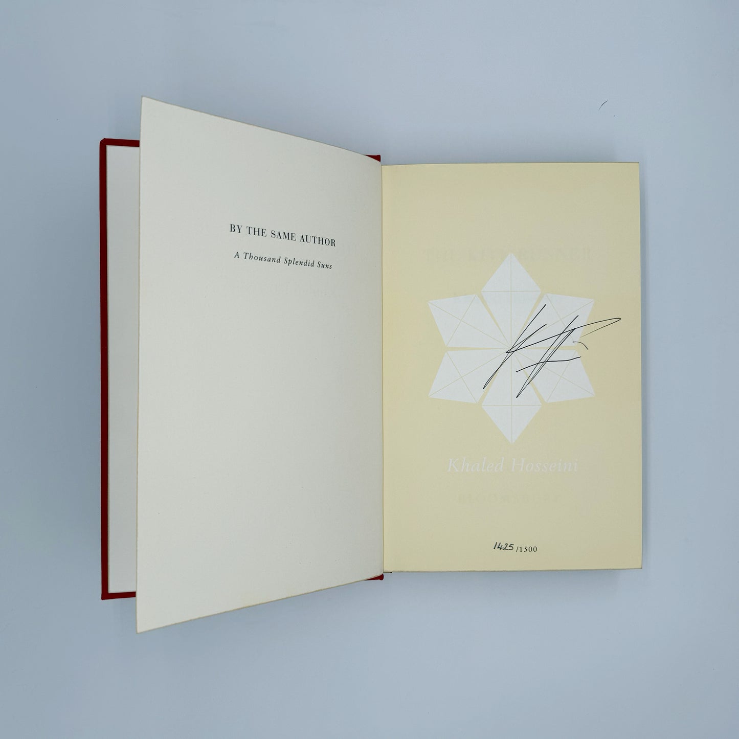 Hosseini, Khaled - The Kite Runner / A Thousand Splendid Suns (Signed)
