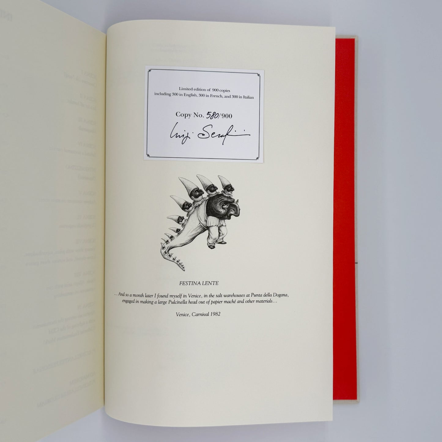 Serafini, Luigi - Pulcinellopaedia Seraphiniana (Signed)