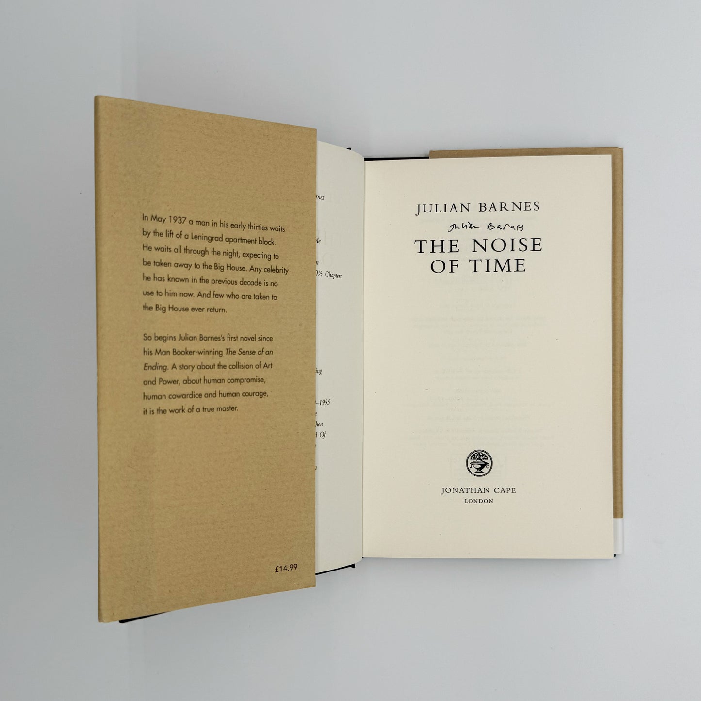 Barnes, Julian - The Noise of Time (Signed)