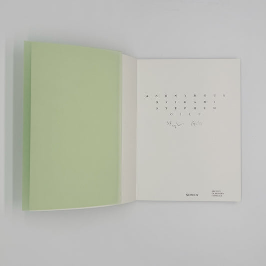 Gill, Stephen - Anonymous Origami (Signed)